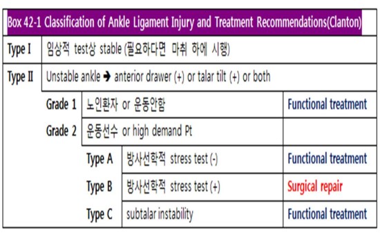 Text 족관절 급성 인대 손상 Ankle Acute Ligamentous Injuries By
