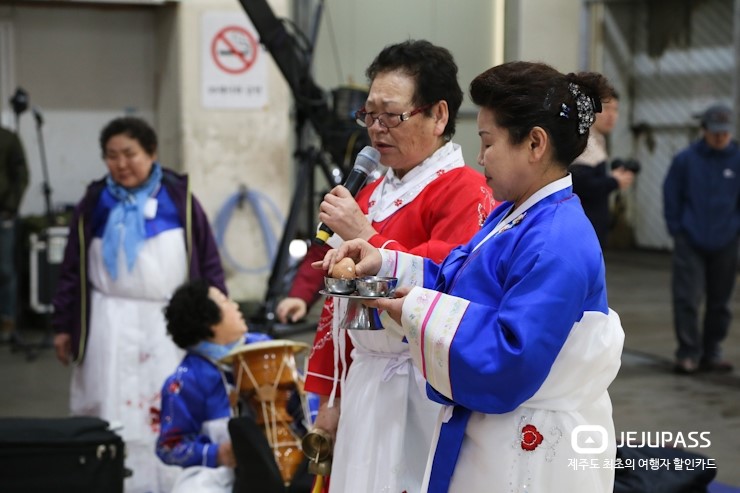 제주 칠머리당 영등굿 : 영등맞이굿(환영제) 스케치