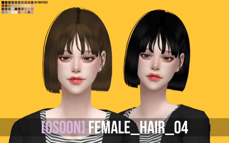 심즈4 여심헤어 Female Hair 04 네이버 블로그