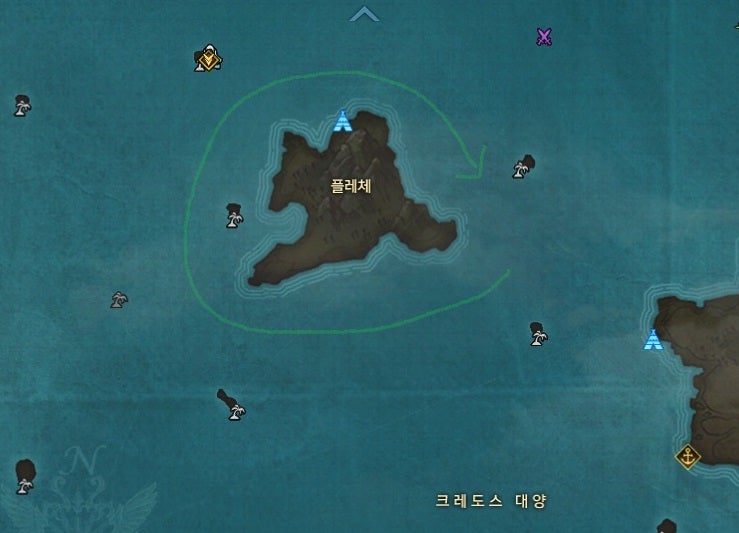로스크아크 해양 헌팅 큰 주황색 해파리 위치 팁 네이버 블로그