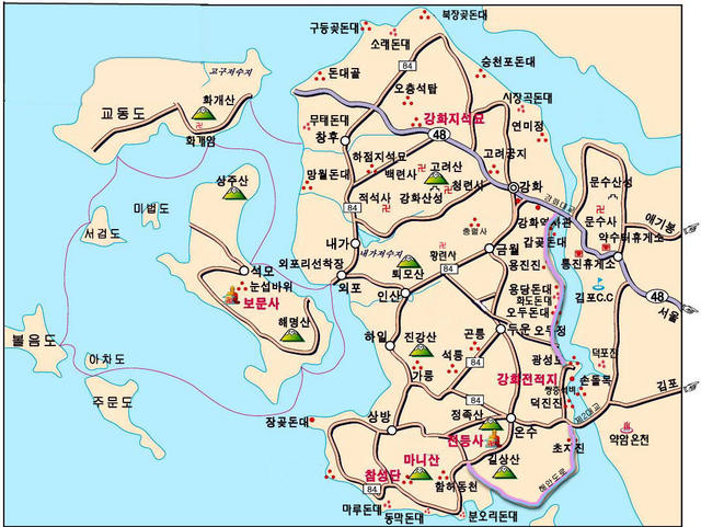 [공유] 강화도 안내도
